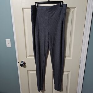 Cuddl Duds Performance BaseLayer Pants Men 1X Waffle Stretch Pocketed Gray‎ NWOT